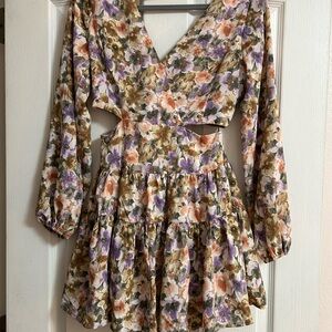 Lush Multicolor Floral Dress